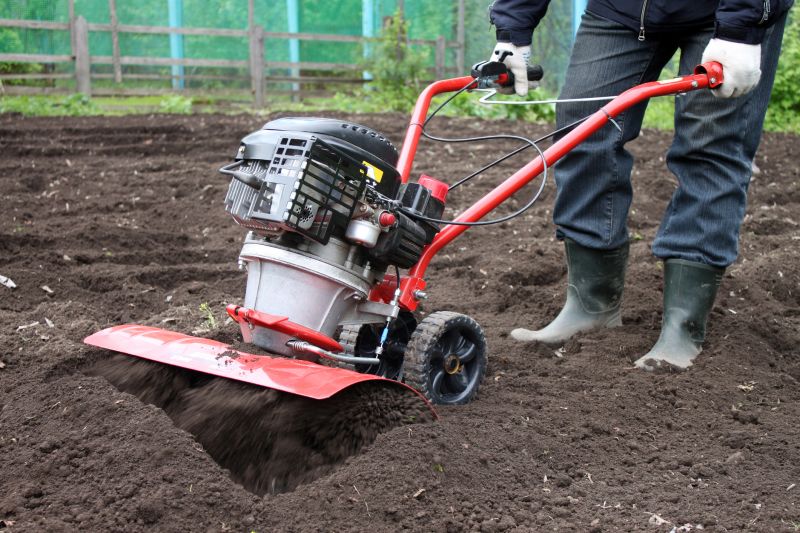 Rototilling Equipment in Use